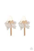 Load image into Gallery viewer, Harmonically Holographic - Gold Iridescent Earrings - Demetra's Bling Boutique
