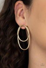 Load image into Gallery viewer, So OVAL-Dramatic - Gold Earrings - Demetra's Bling Boutique

