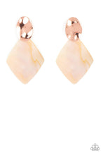 Load image into Gallery viewer, Alluringly Lustrous - Copper Iridescent  Earrings - Demetra's Bling Boutique
