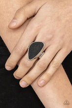 Load image into Gallery viewer, Perfectly Petrified - Black Rustic Wood Ring - Demetra&#39;s Bling Boutique
