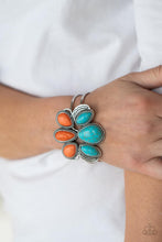 Load image into Gallery viewer, Botanical Badlands - Orange Cuff Bracelet - Demetra's Bling Boutique
