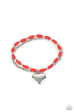 Load image into Gallery viewer, Candy Gram - Red Beaded Bracelet - Demetra's Bling Boutique
