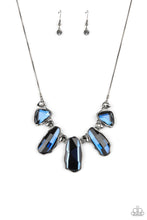 Load image into Gallery viewer, Cosmic Cocktail - Blue Hematite Rhinestone Necklace - Demetra's Bling Boutique
