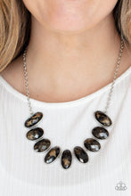 Load image into Gallery viewer, Elliptical Episode - Black Necklace - Demetra's Bling Boutique
