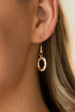 Load image into Gallery viewer, Repeat After Me - Gold Hammered Link Necklace - Demetra's Bling Boutique
