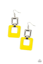 Load image into Gallery viewer, Twice As Nice - Yellow Pantone Earrings - Demetra's Bling Boutique
