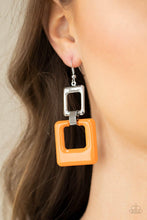 Load image into Gallery viewer, Twice As Nice - Orange Pantone Earrings - Demetra's Bling Boutique
