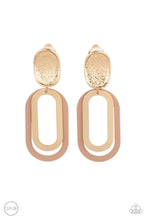 Load image into Gallery viewer, Melrose Mystery - Brown Clip On Earrings - Demetra's Bling Boutique
