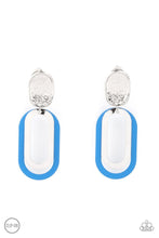 Load image into Gallery viewer, Melrose Mystery - Blue Clip On Earrings - Demetra's Bling Boutique
