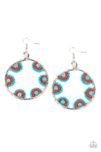 Load image into Gallery viewer, Off The Rim - Blue Seed Bead  Threaded Earrings - Demetra's Bling Boutique
