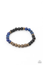 Load image into Gallery viewer, Petrified Powerhouse - Blue

Beaded Bracelet - Demetra's Bling Boutique
