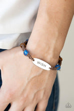 Load image into Gallery viewer, WISH This Way - Blue Silver Plate Bracelet - Demetra's Bling Boutique

