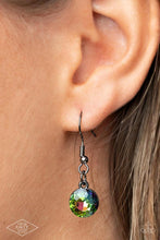 Load image into Gallery viewer, Unfiltered Confidence - Multi Oil Spill Square Gem Necklace - Demetra's Bling Boutique
