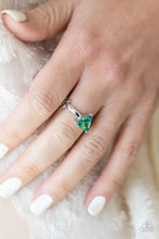 Load image into Gallery viewer, Tenacious Twinkle - Green Rhinestone Ring - Demetra's Bling Boutique
