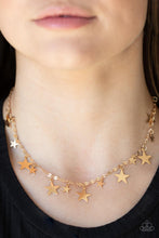 Load image into Gallery viewer, Starry Shindig - Gold Star Necklace - Demetra's Bling Boutique
