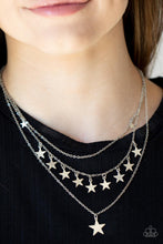 Load image into Gallery viewer, Americana Girl - Silver Silver Charm Necklace - Demetra's Bling Boutique
