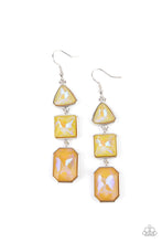 Load image into Gallery viewer, Cosmic Culture - Yellow UV Shimmer Earrings - Demetra's Bling Boutique
