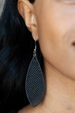 Load image into Gallery viewer, Surf Scene - Black

Asymmetrical Wooden Earrings - Demetra&#39;s Bling Boutique
