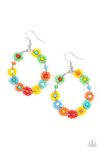 Load image into Gallery viewer, Festively Flower Child - Multi Beaded Center Earrings - Demetra's Bling Boutique
