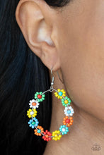 Load image into Gallery viewer, Festively Flower Child - Multi Beaded Center Earrings - Demetra's Bling Boutique
