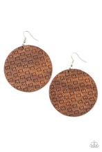 Load image into Gallery viewer, WEAVE Me Out Of It - Brown Leather Earrings - Demetra's Bling Boutique
