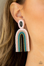 Load image into Gallery viewer, Rainbow Remedy - Multi Colored Seed Beed Rhinestone Earrings - Demetra's Bling Boutique
