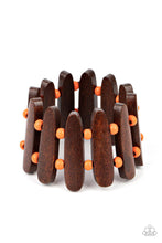 Load image into Gallery viewer, Coronado Cabana - Orange Wooden Beaded Bracelet - Demetra's Bling Boutique
