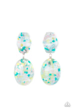 Load image into Gallery viewer, Flaky Fashion - Multi Acrylic Oval Earrings - Demetra's Bling Boutique
