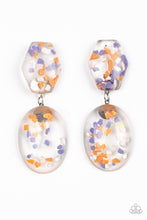Load image into Gallery viewer, Flaky Fashion - Multi Acrylic Orange Earrings - Demetra's Bling Boutique
