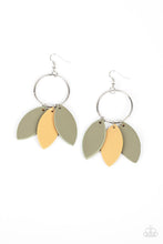 Load image into Gallery viewer, Leafy Laguna - Multi Leather Frame Earrings - Demetra's Bling Boutique

