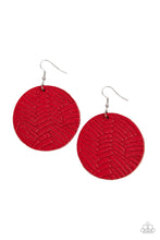 Load image into Gallery viewer, PREORDER Paparazzi Leathery Loungewear - Red Earrings
