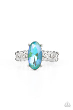 Load image into Gallery viewer, Stellar Sensation - Green UV Shimmer Gem Ring - Demetra's Bling Boutique
