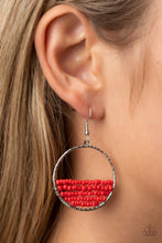 Load image into Gallery viewer, Head-Over-Horizons - Red Earrings - Demetra's Bling Boutique
