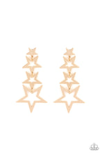 Load image into Gallery viewer, PREORDER Paparazzi Superstar Crescendo - Gold Earrings
