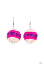 Load image into Gallery viewer, Zest Fest - Pink and Purple Seed Bead Sphere Earrings - Demetra's Bling Boutique
