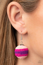 Load image into Gallery viewer, Zest Fest - Pink and Purple Seed Bead Sphere Earrings - Demetra's Bling Boutique
