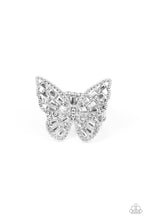 Load image into Gallery viewer, Bright-Eyed Butterfly - White Ring - Demetra's Bling Boutique
