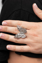 Load image into Gallery viewer, Bright-Eyed Butterfly - White Ring - Demetra's Bling Boutique
