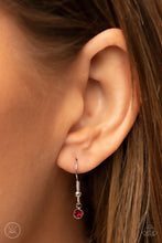 Load image into Gallery viewer, Twitterpated Twinkle - Red Dainy Heart Sparkle Choker Necklace - Demetra's Bling Boutique
