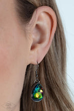 Load image into Gallery viewer, Show-Stopping Shimmer - Multi Oil Spill Gem Oval Link Necklace - Demetra's Bling Boutique
