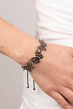 Load image into Gallery viewer, Put a WING on It - Black Gunmetal Butterfly Bracelet - Demetra's Bling Boutique
