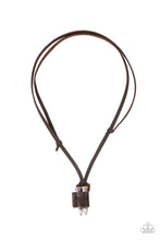 Load image into Gallery viewer, On the Lookout - Brown Leather Necklace - Demetra's Bling Boutique
