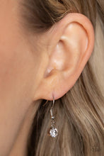 Load image into Gallery viewer, Kindred Hearts - White Hematite Rhinestone Oversized Heart Necklace - Demetra's Bling Boutique
