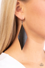 Load image into Gallery viewer, Paparazzi Retro Rally - Black Earrings
