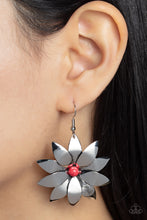 Load image into Gallery viewer, Paparazzi Pinwheel Prairies - Red Earrings
