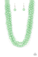 Load image into Gallery viewer, Boundless Bliss - Green Opaque Bead Layered Necklace - Demetra's Bling Boutique
