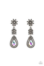 Load image into Gallery viewer, Floral Fantasy - Multi Rhinestone Silver Flower Earrings - Demetra's Bling Boutique
