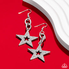 Load image into Gallery viewer, PREORDER Paparazzi Cosmic Celebrity - White Earrings
