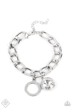 Load image into Gallery viewer, Unyielding Roar - White Link Charm Bracelet - Demetra's Bling Boutique
