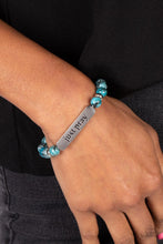 Load image into Gallery viewer, Just Pray - Blue Bracelet - Demetra's Bling Boutique

